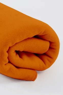 Купить плед Эконом (без обработки) флисовый 160х200 см, однотонный оранжевый