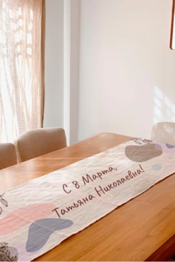 Купить дорожку на стол 40х150 см, с полной запечаткой (полиэстер) Купить дорожку на стол 40х150 см, с полной запечаткой (полиэстер)