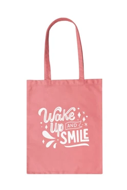 Купить сумку Лайт из габардина 30х40 см, печать с двух сторон "Wake up and Smile"
