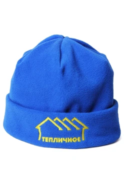 Купить шапку флисовую взрослую синюю "Тепличное"