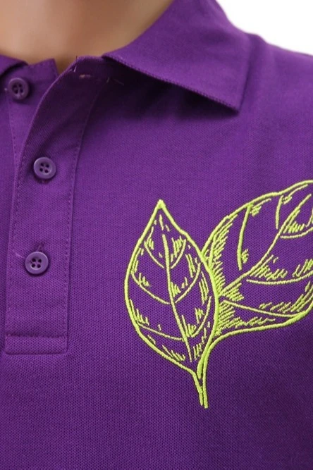 Поло Нэкст унисекс (Stan), однотонная "Leaves"#5