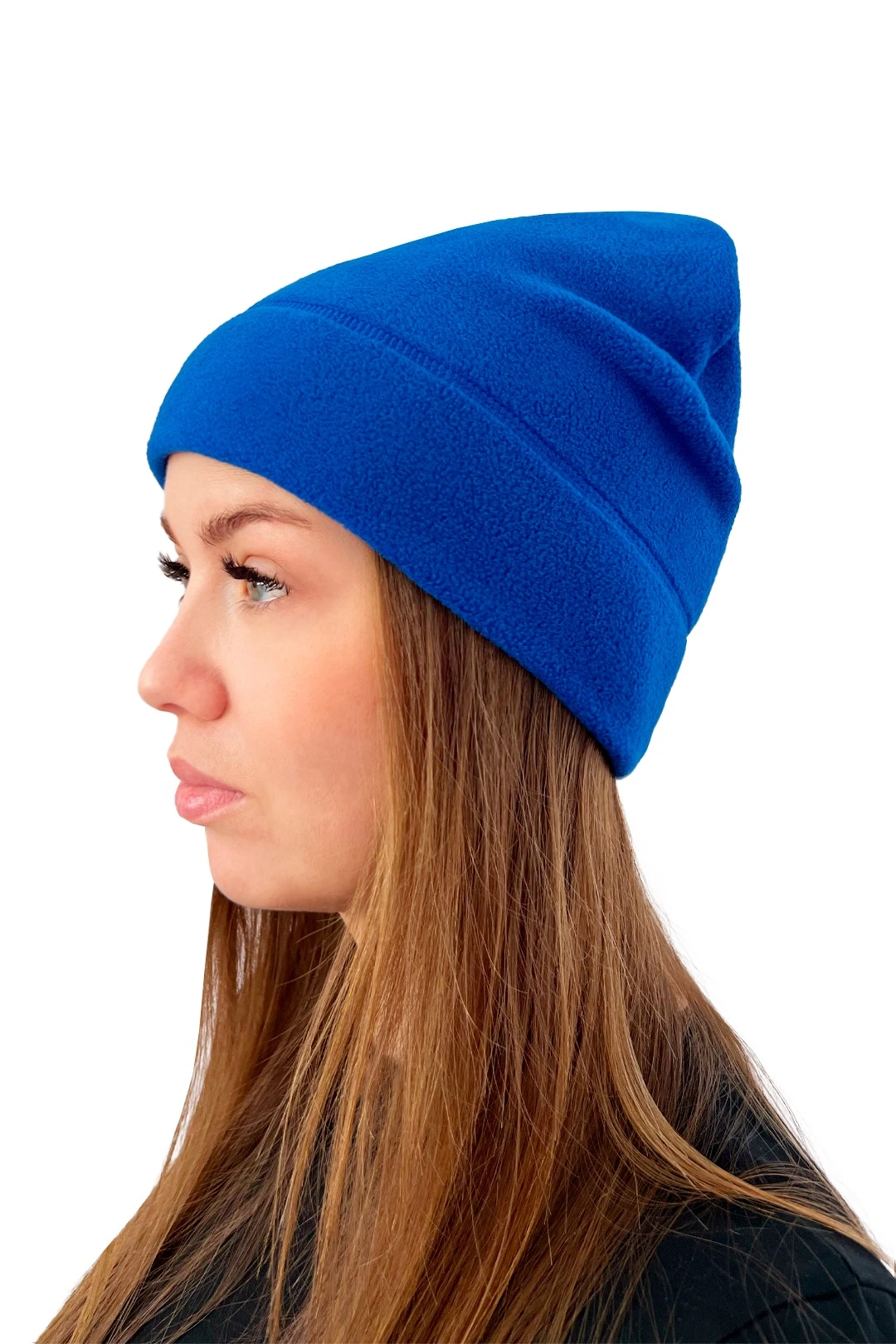 Шапка Бани флисовая однослойная взрослая, однотонная#3