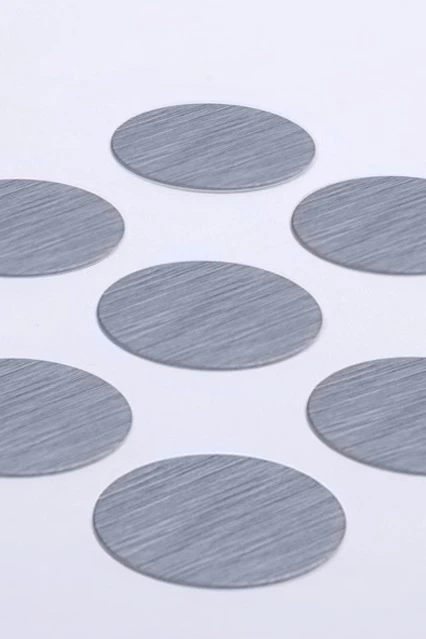 Вкладыш царапанный односторонний 50 мм 0,45 мм 50 шт, серебро#2