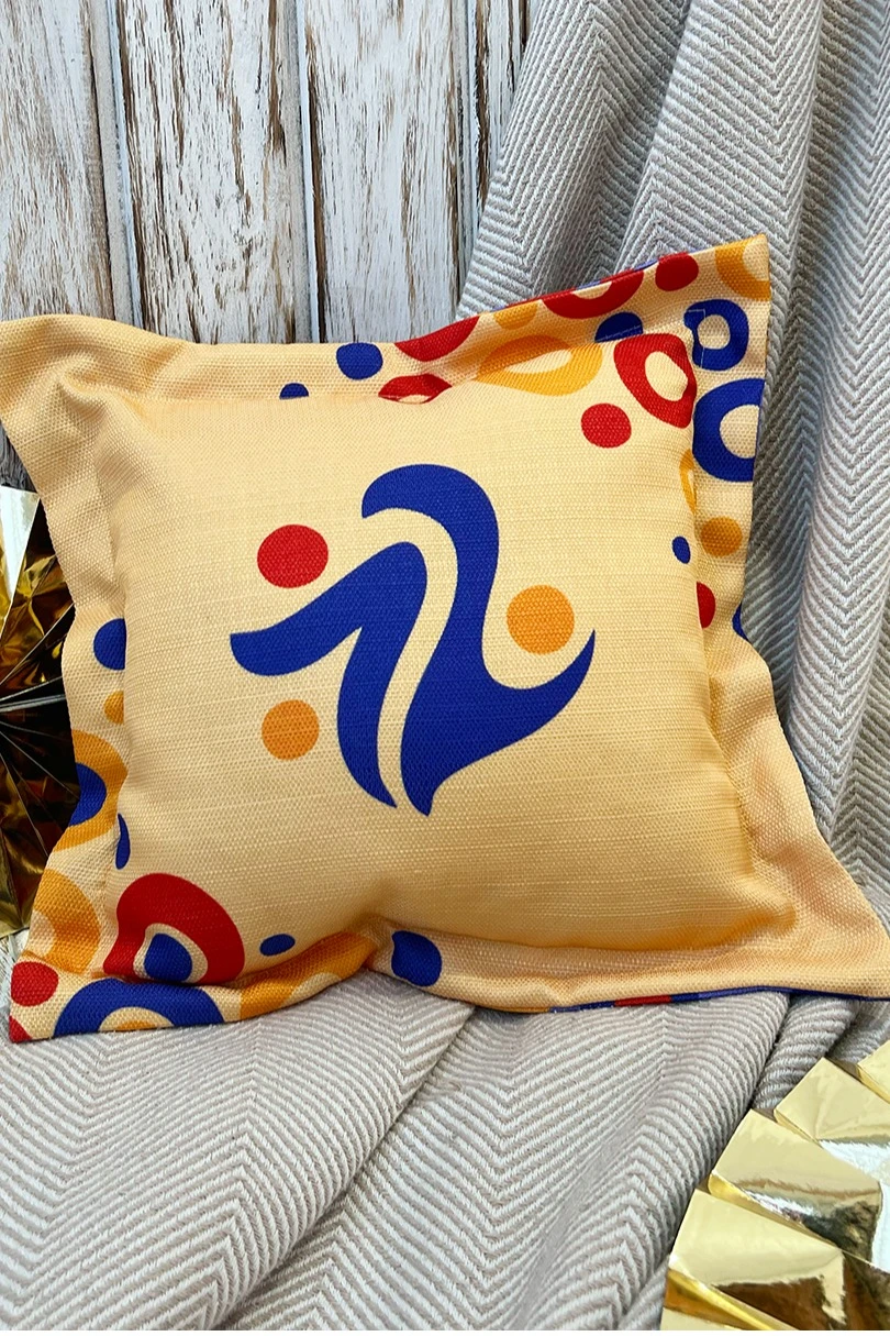 Подушка с бордюром 30х30 см, с полной запечаткой