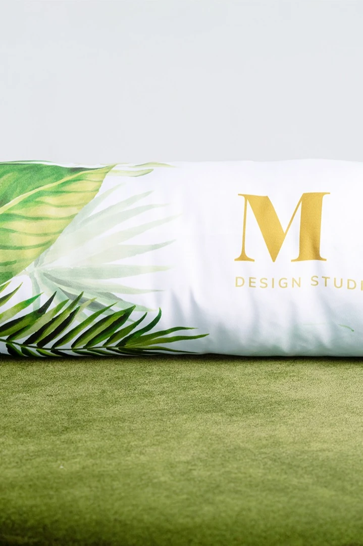 Подушка-валик 20х65 см, с принтом "Design Studio"#1