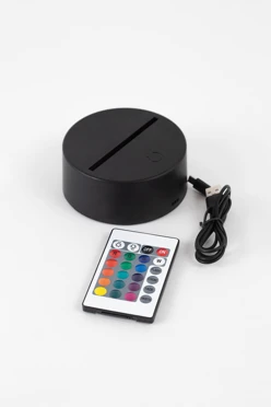 Купить основание с подсветкой для 3D светильника круглое