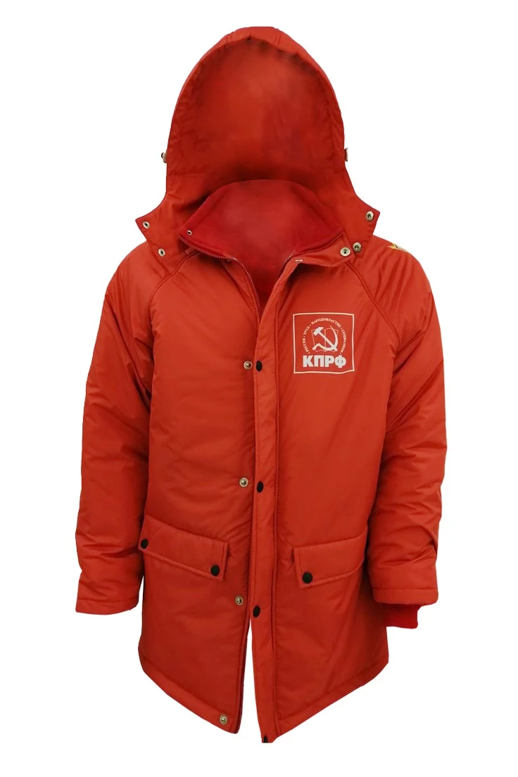 Куртка Вест с капюшоном на синтепоне унисекс, с полной запечаткой "LKSM"#2