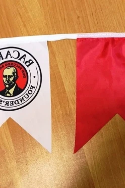 Флажная лента с печатью, внутренний угол#2