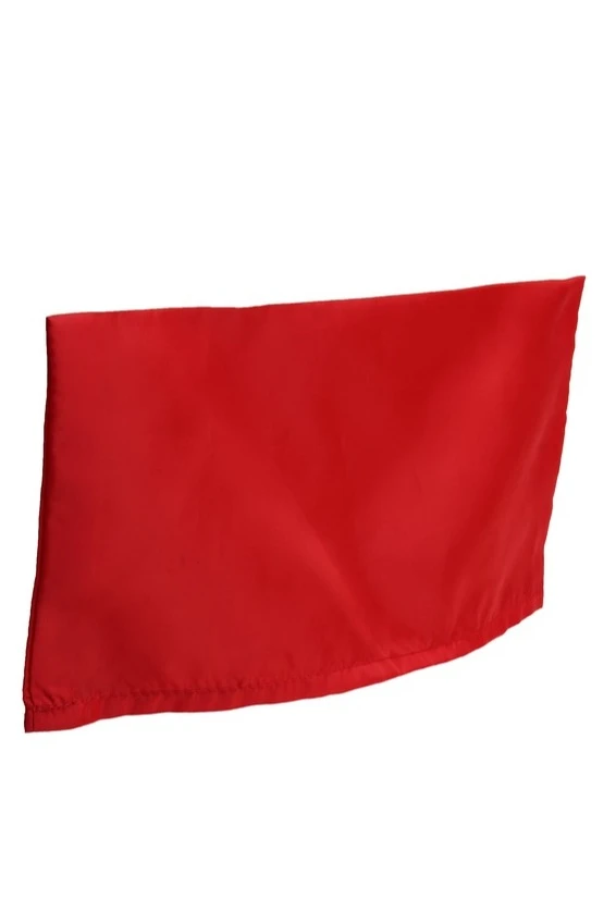 Пилотка Пионер из цветного шелка, однотонная красная#5 Пилотка Пионер из цветного шелка, однотонная красная#5