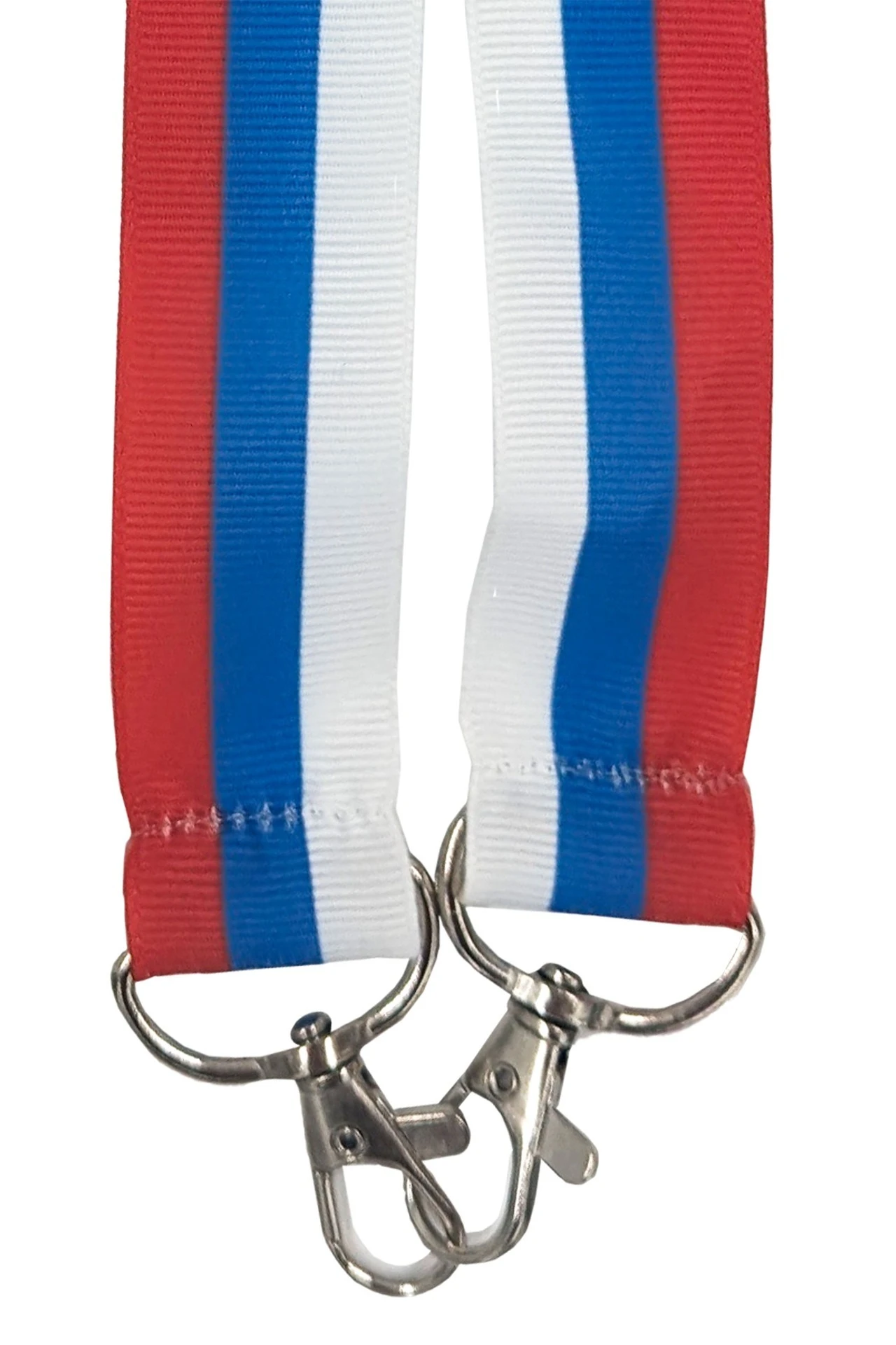 Лента для бейджа репс ширина 2,5 см, с двумя карабинами-люкс, с печатью#3