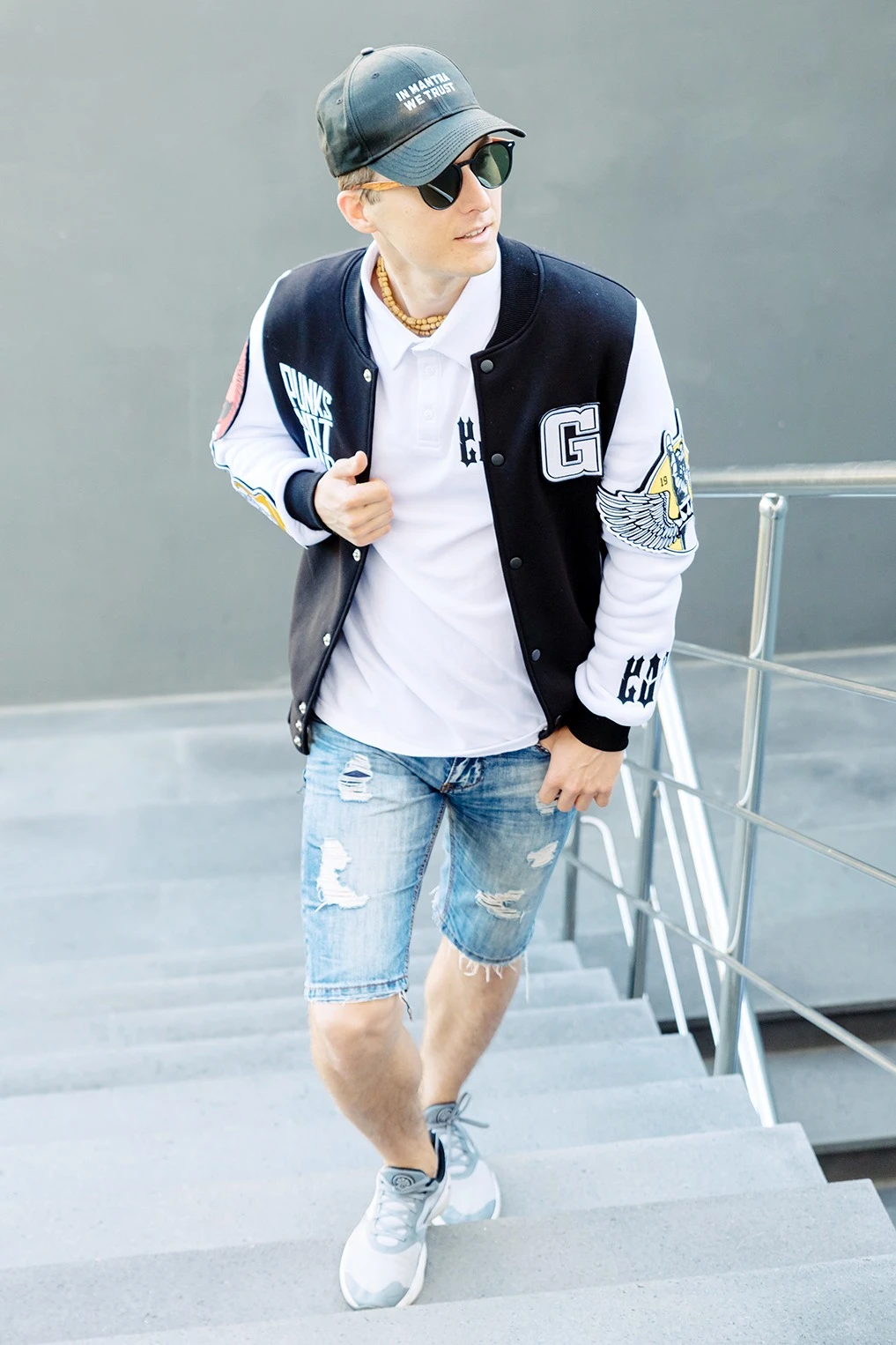 Купить бомбер Стайл из футера унисекс, однотонный "Punks"