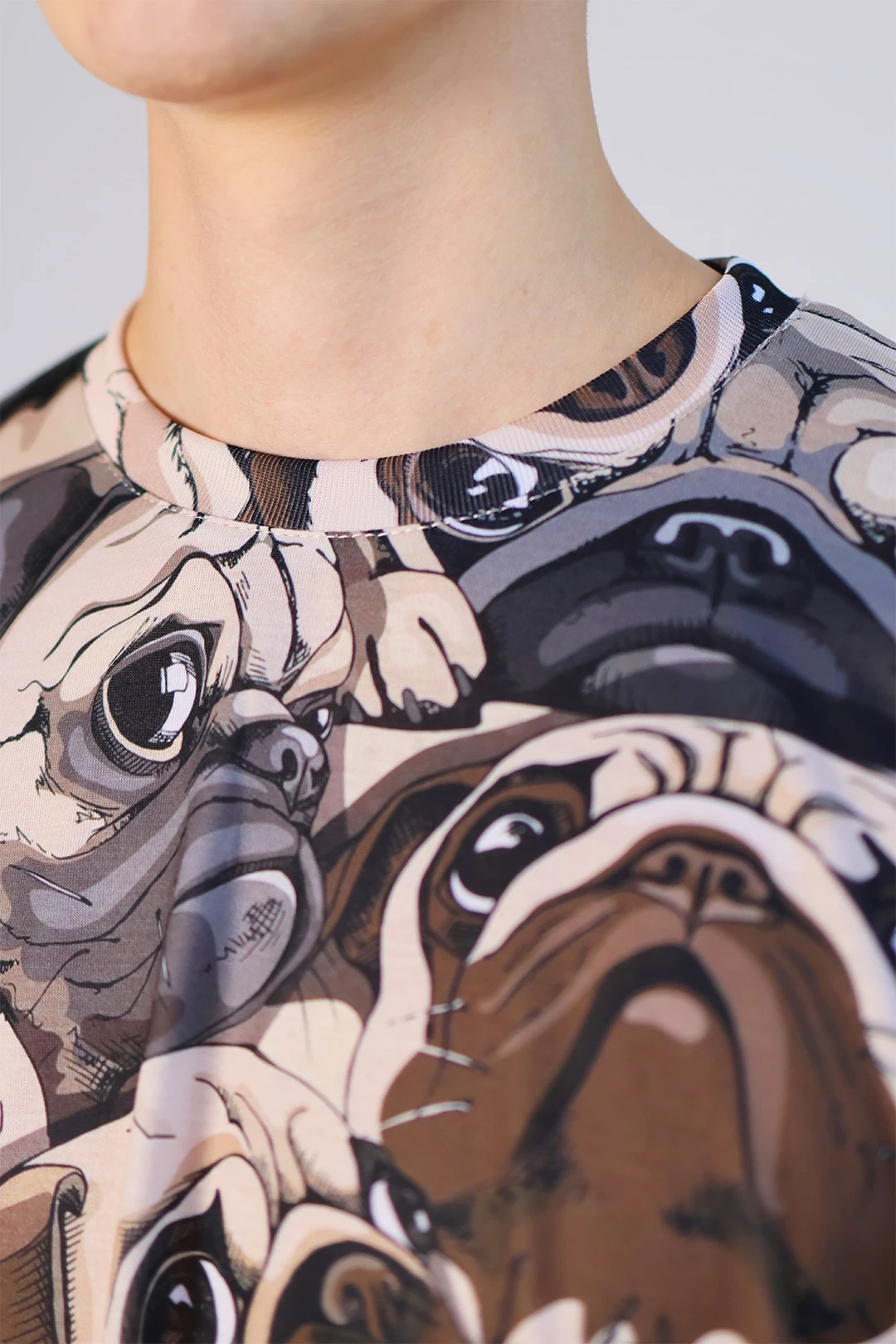 Футболка Макс оверсайз унисекс из кулирки с полной запечаткой "Dog"#3