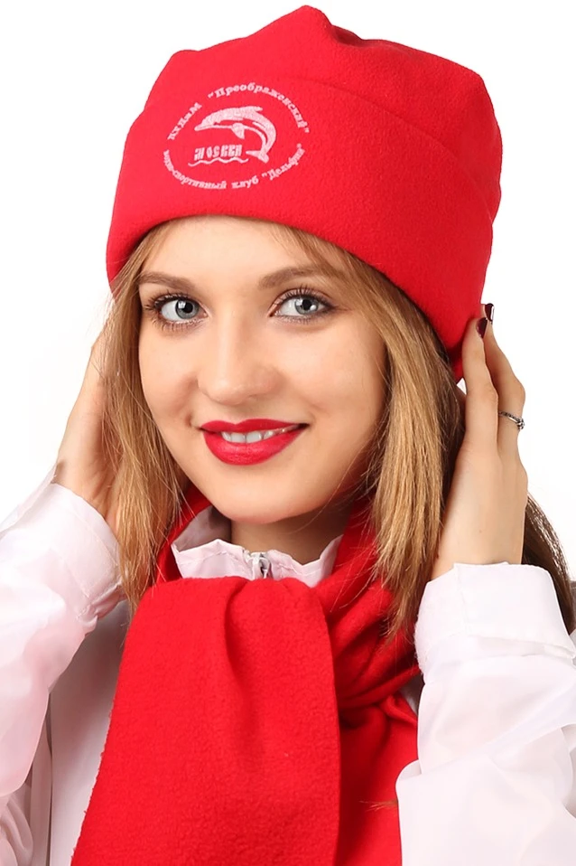 Шапка Вэст флисовая двухслойная взрослая, однотонная#5