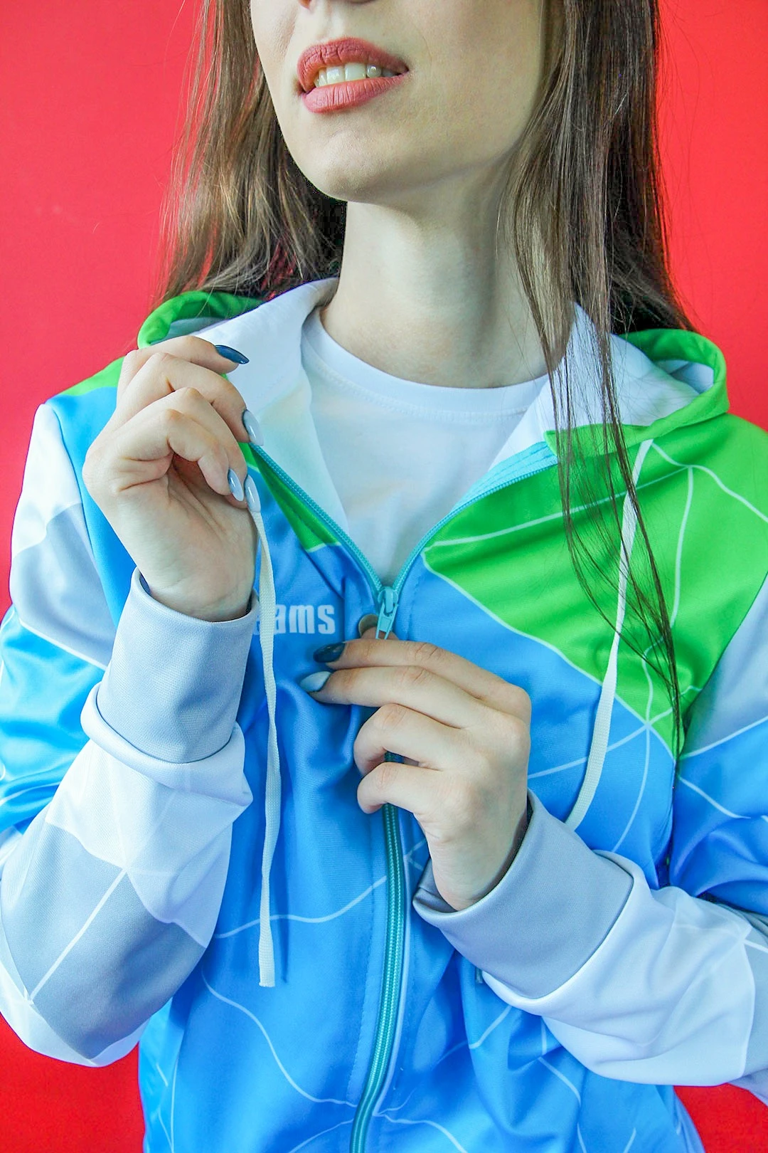 Балахон Ронни унисекс из адидаса с полной запечаткой "Reams"#3