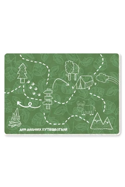 Купить плед Слипи флисовый 140х200 см (двухслойный), с принтом "For long-distance travel"