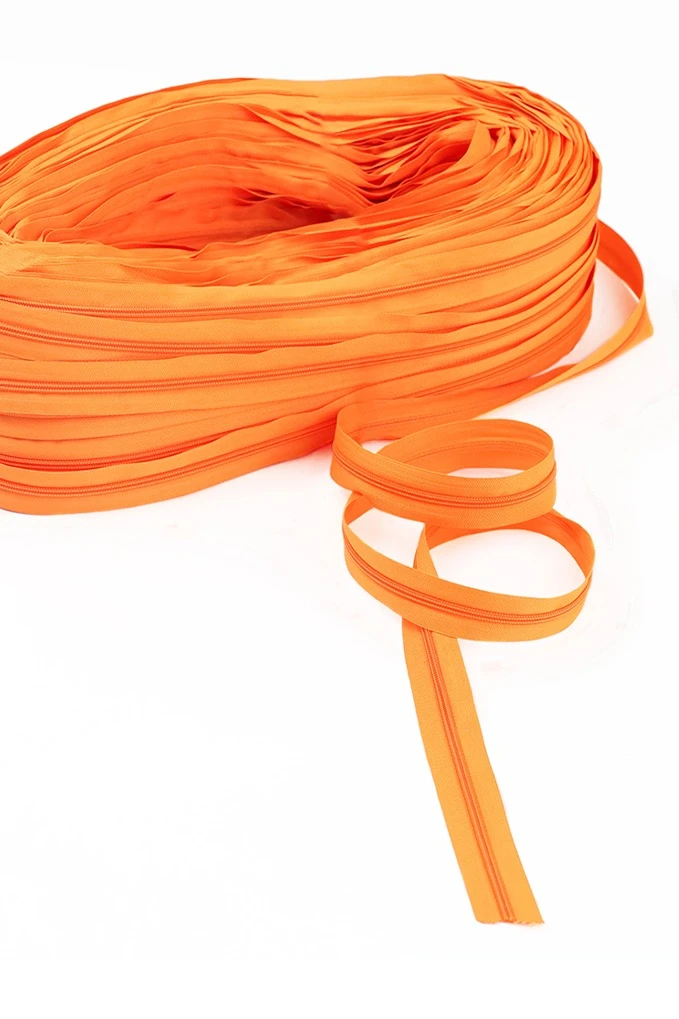 Молния спиральная реверсивная в рулоне 18 300 см, тип 5, оранжевая#1