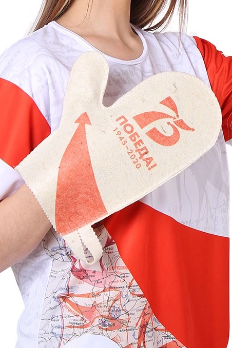 Рукавица банная с полной запечаткой "9 May!"#2