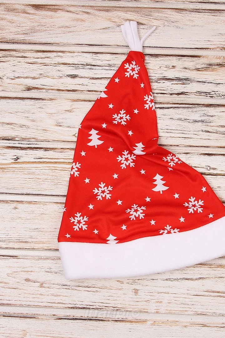 Колпак Новогодний с принтом "Snowfall"#4