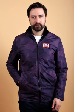 Купить куртку Бриз унисекс, с полной запечаткой "Purple"