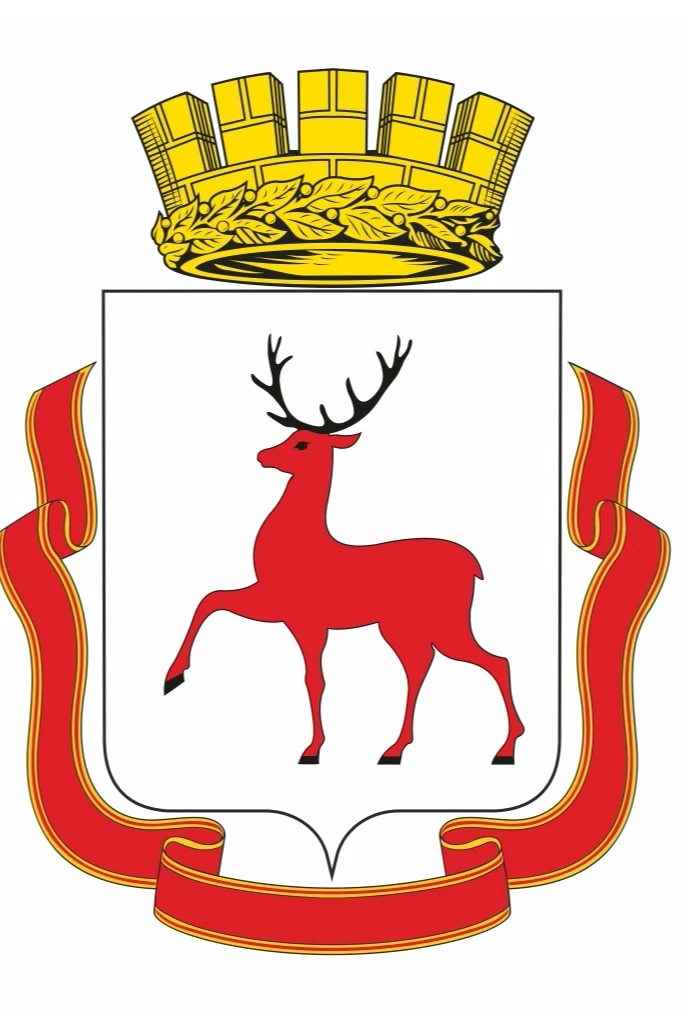 Герб Нижнего Новгорода 35х43 см, печатный, (большая форма)#1