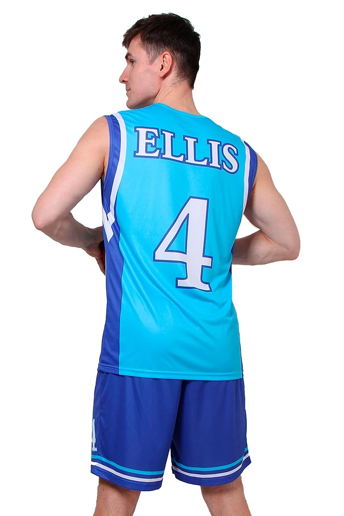 Баскетбольная форма Рассел мужская с полной запечаткой "ELLIS"#4