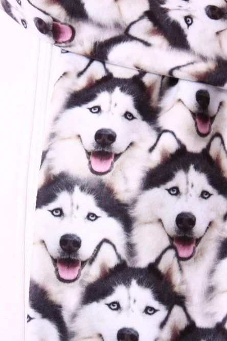 Шарф двухслойный утепленный 15х150 см, с полной запечаткой "Husky"#3