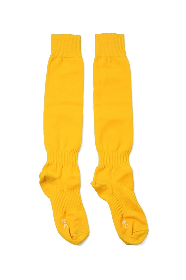 Гетры футбольные взрослые, однотонные жёлтые#7