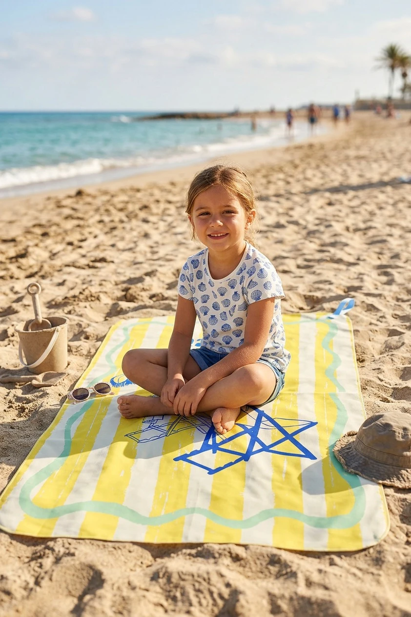 Полотенце из микрофибры 80х130 см с печатью (Print) "Beach vibes"#5 Полотенце из микрофибры 80х130 см с печатью (Print) "Beach vibes"#5