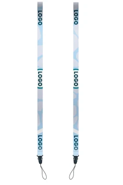 Купить ленту для бейджа блекаут ширина 1,5 см, с фастексом, с печатью "Logo 2"