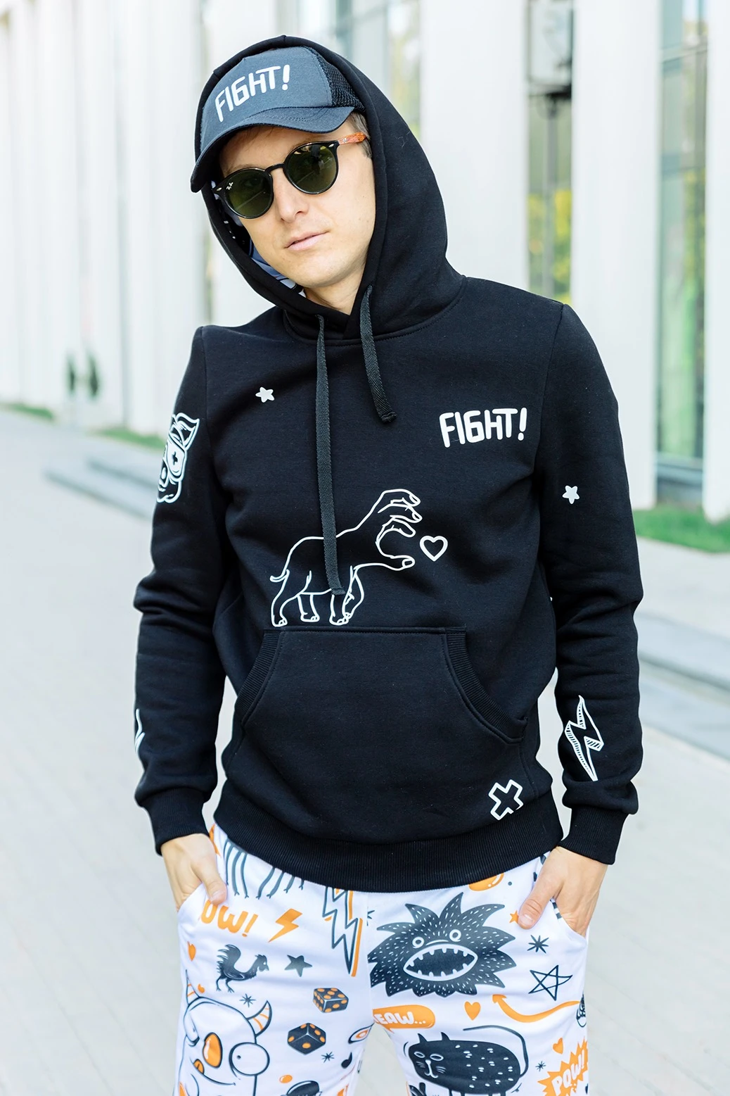 Бейсболка Вестерн облегченная с печатью на всей поверхности (полиэстер) "Fight"#3 Бейсболка Вестерн облегченная с печатью на всей поверхности (полиэстер) "Fight"#3