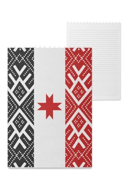 Блокнот фирменный А5 на пружине (40 листов) с принтом "Flag of Udmurtia" Блокнот фирменный А5 на пружине (40 листов) с принтом "Flag of Udmurtia"