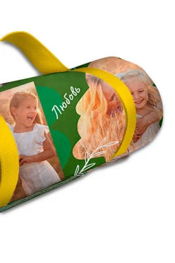 Плед Комфорт для пикника 120х145 см (двухслойный), с полной запечаткой "Семья"