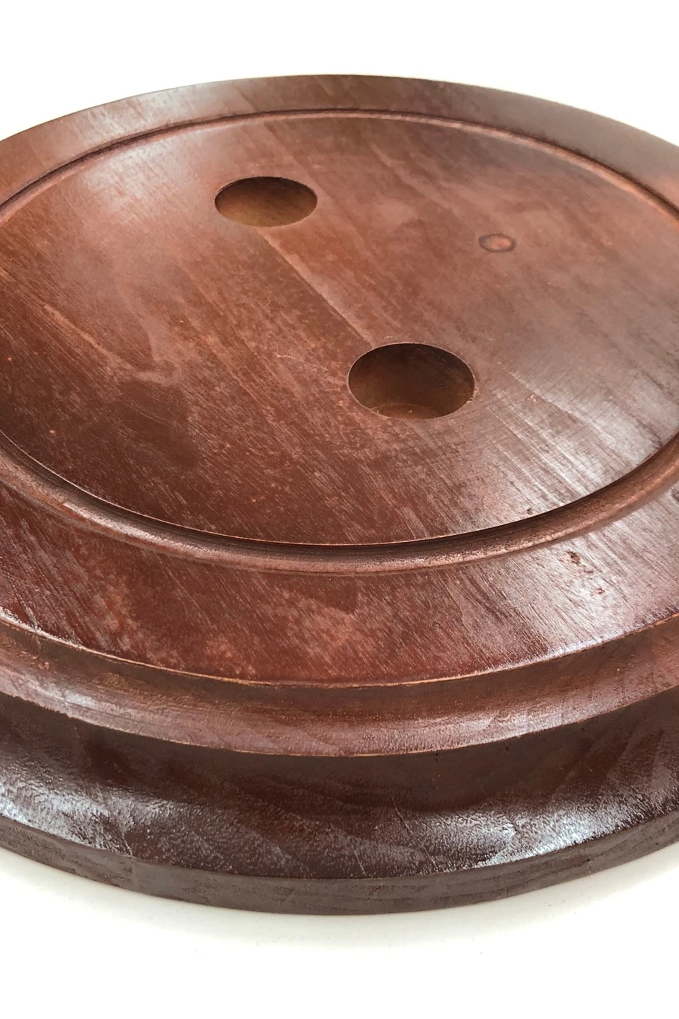 Подставка деревянная с основанием Тарелка (каштан) 2 штока 2,2 м#2