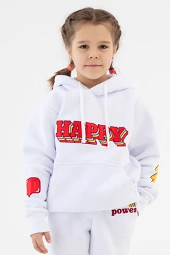 Купить толстовку Майк из футера детская "Happy"