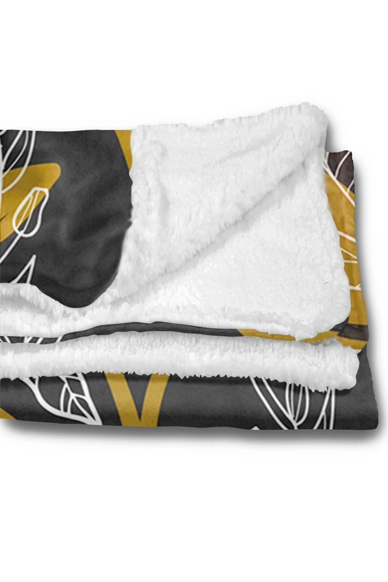 Купить плед Слипи флисовый 120х140 см (двухслойный), с принтом "Leaves"