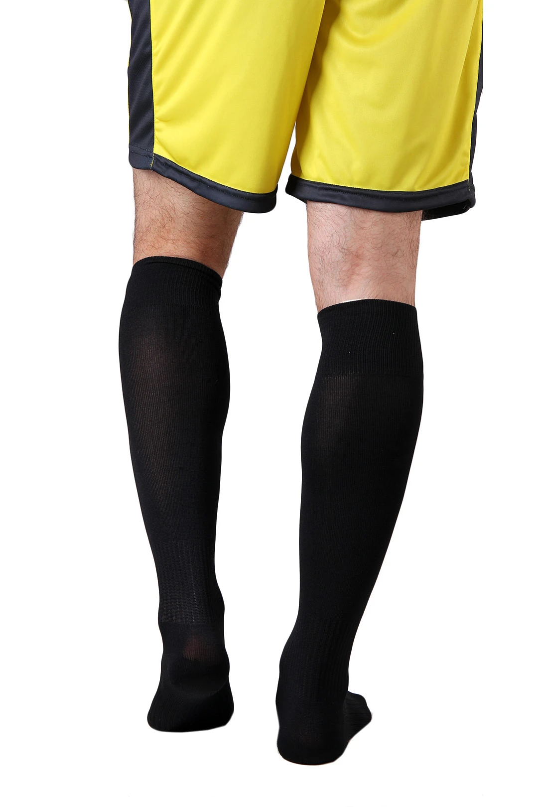 Гетры футбольные взрослые, однотонные чёрные#12