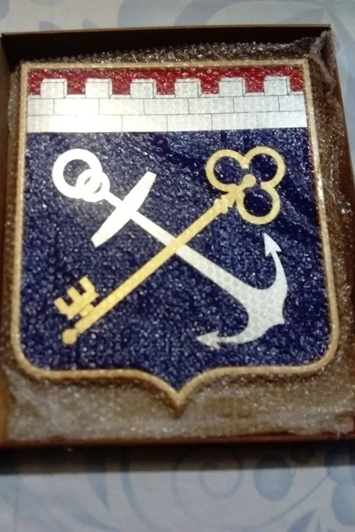 Герб Ленинградской области 42х50 см, барельеф, краска#1 Герб Ленинградской области 42х50 см, барельеф, краска#1