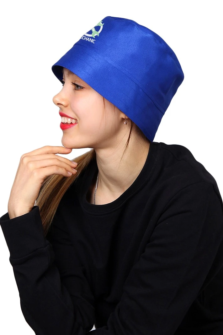 Панама Монако из греты с отстроченными полями, однотонная "Michanic"#3