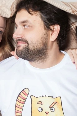 Купить футболку Гэлэкси унисекс "Кот"