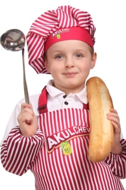 Купить колпак Ваниль поварской детский с полной запечаткой Купить колпак Ваниль поварской детский с полной запечаткой