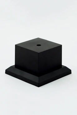 Основание пластиковое, черное 80х80х75 мм#1