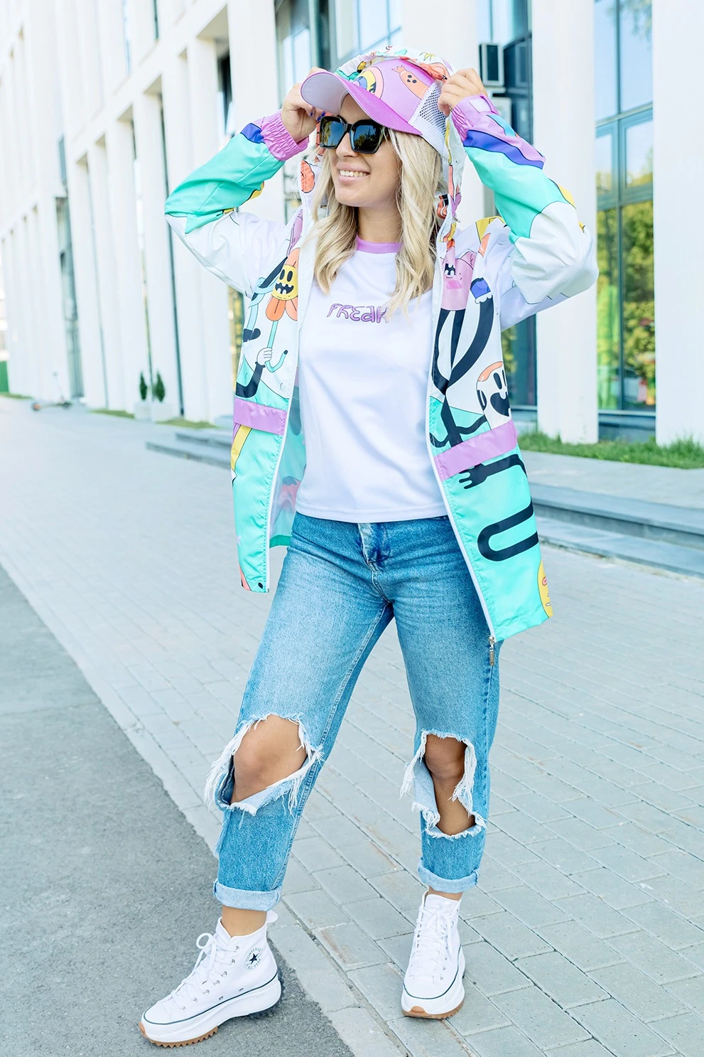 Ветровка Харви унисекс с полной запечаткой "Adventure"#2 Ветровка Харви унисекс с полной запечаткой "Adventure"#2