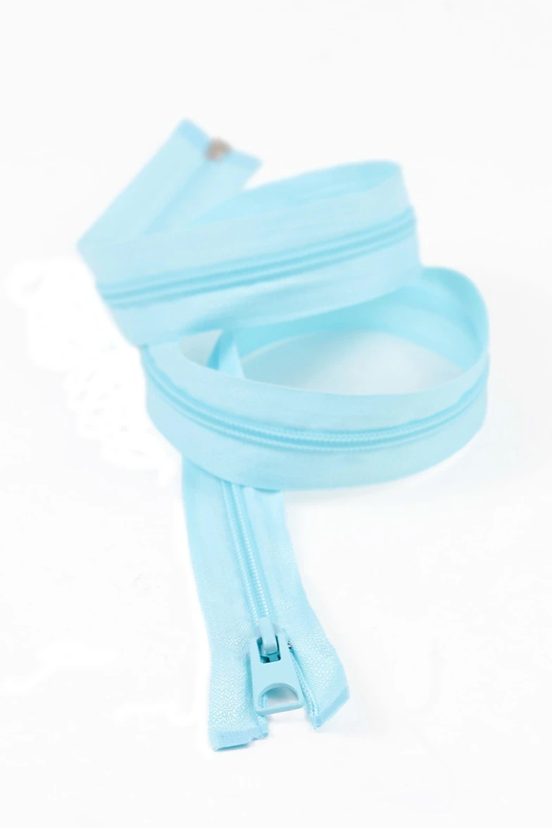 Молния спиральная разъемная 40 см, тип 5, голубая#4