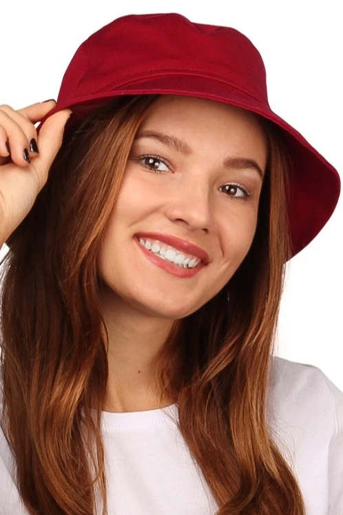 Купить панаму Мальта бордовую (грета)