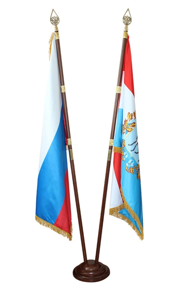 Подставка деревянная с основанием Блин (бук) 2 штока 2,2 м#3