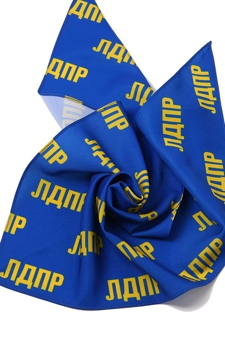 Косынка Шарлотта 60х60х90 см, с полной запечаткой "LDPR"#6