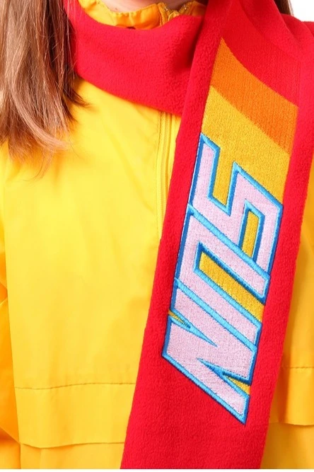 Шарф флисовый однослойный 15х130 см, однотонный "Sun"#3