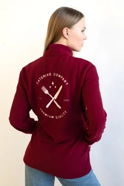 Толстовка Харисон флисовая без капюшона женская, однотонная#1