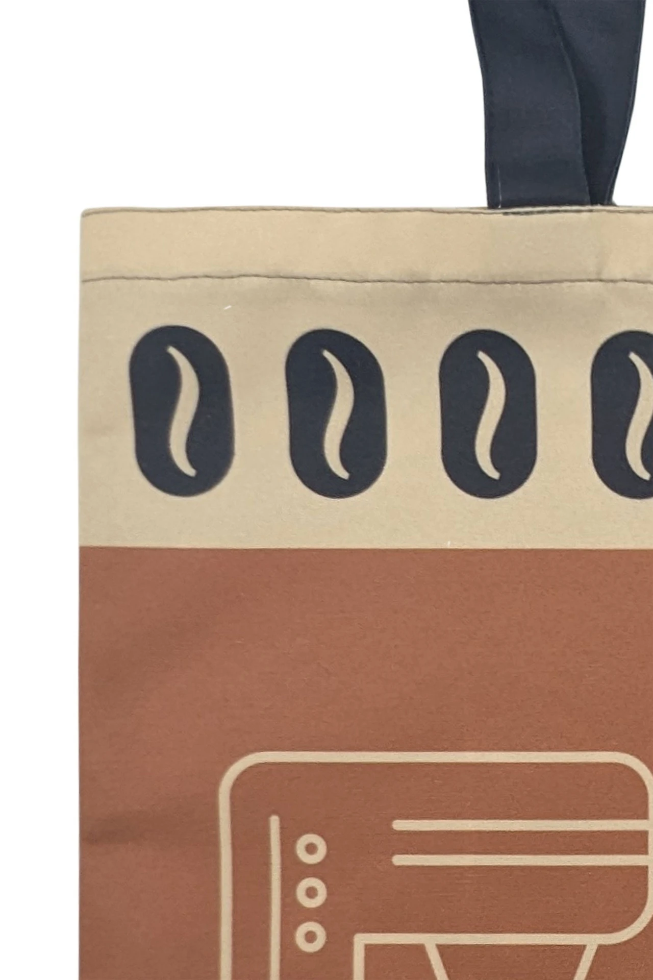 Сумка Комби из греты 45х35 см, печать c одной стороны "Кофеёк"