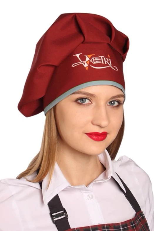 Колпак Ваниль поварской взрослый, с полной запечаткой#3